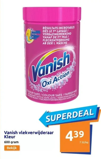Action Vanish vlekverwijderaar kleur aanbieding