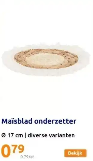 Maïsblad onderzetter