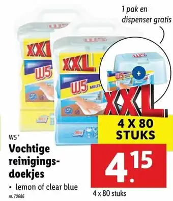 Lidl Vochtige reiniging- doekjes aanbieding