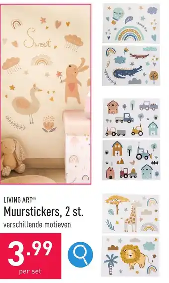 ALDI LIVING ARTⓇ Muurstickers, 2 st. aanbieding