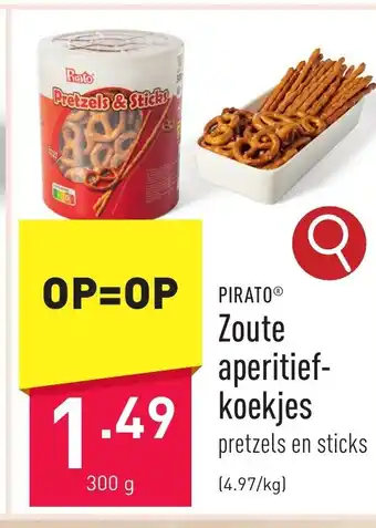 PIRATOⓇ Zoute aperitief- koekjes pretzels en sticks 300g