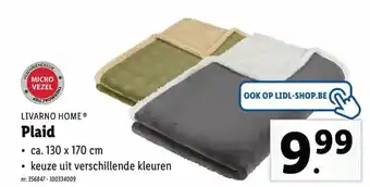 Lidl Plaid 130x170 cm aanbieding