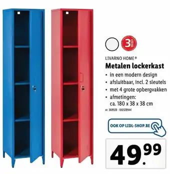 Lidl Metalen lockerkast 180x38x38 cm aanbieding