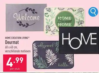 HOME CREATION LIVINGⓇ Deurmat 60 x 40 cm, verschillende motieven