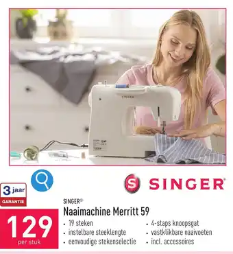 ALDI SINGERⓇ Naaimachine Merritt 59 aanbieding