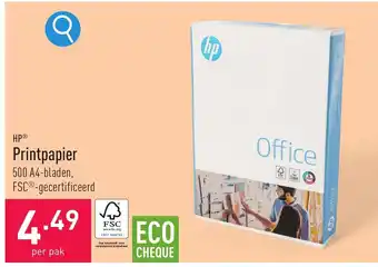 ALDI HPⓇ Printpapier 500 A4-bladen, FSC®-gecertificeerd aanbieding