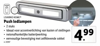 Push ledlampen