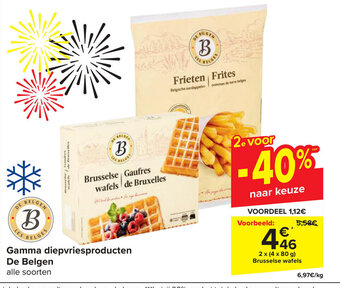 Carrefour Gamma diepvriesproducten De Belgen aanbieding