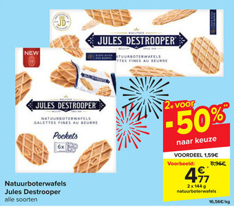 Natuurboterwafels Jules Destrooper
