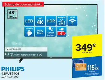 Carrefour PHILIPS 43PUS7406 aanbieding
