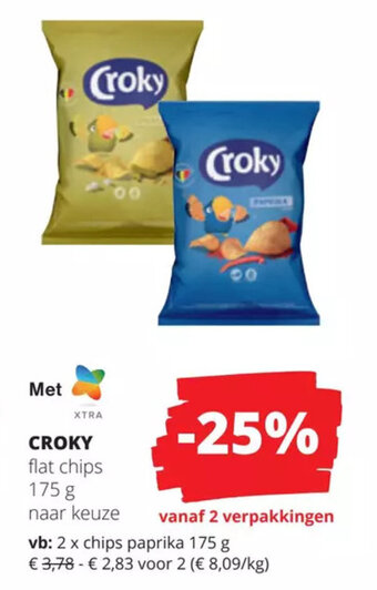 CROKY flat chips 175 g