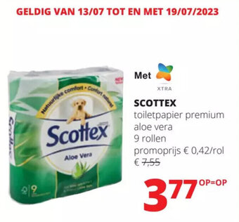 Spar Colruyt Scottex aanbieding