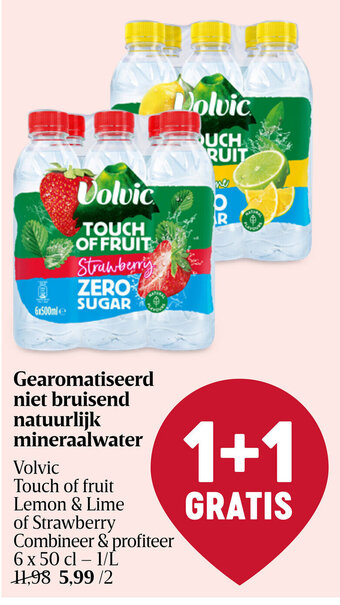 Delhaize Gearomatiseerd niet bruisend natuurlijk mineraalwater aanbieding