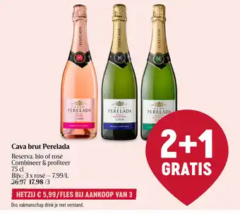 Delhaize Cava brut Perelada aanbieding