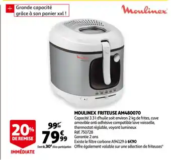 Auchan Moulinex Friteuse AM480070 aanbieding