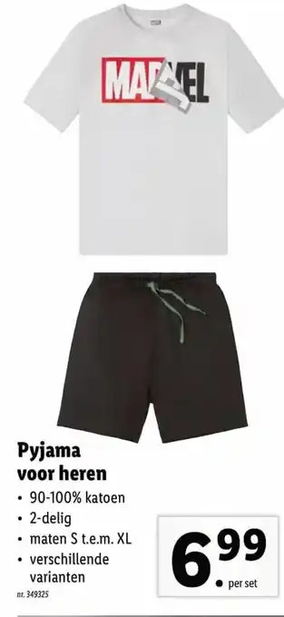 Lidl Pyjama voor haren aanbieding