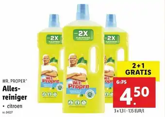 Lidl Alles- reiniger citroen 1.3l aanbieding