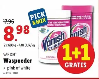 Lidl Vanish Waspoeder 600g aanbieding