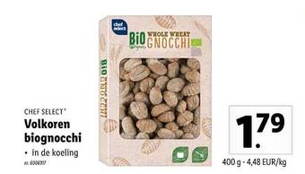 Lidl Chef Select Volkoren Biognocchi aanbieding
