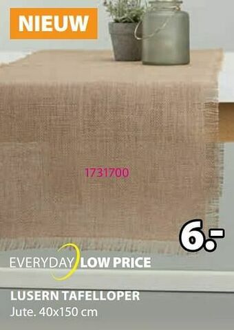 Jysk Lusern tafelloper aanbieding