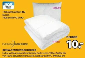 Jysk Kunna synthetisch dekbed aanbieding