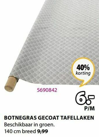 Jysk Botnegras gecoat tafellaken aanbieding