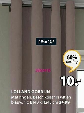Lolland gordijn