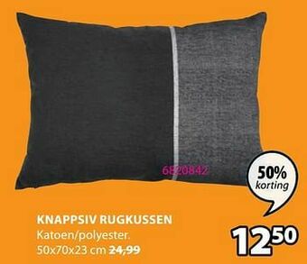 Jysk Knappsiv rugkussen aanbieding