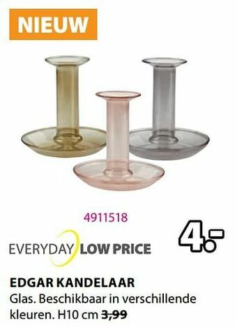 Jysk Edgar kandelaar aanbieding