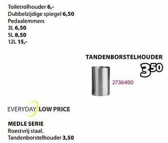 Jysk Medle tandenborstelhouder aanbieding