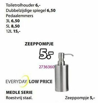 Jysk Medle zeeppompje aanbieding