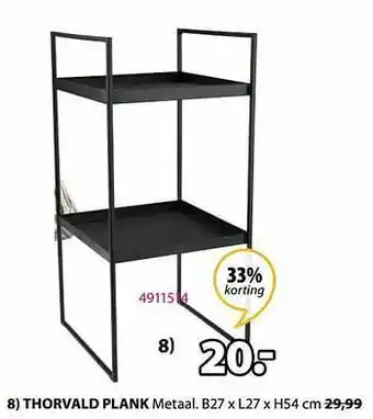 Jysk Thorvald plank aanbieding
