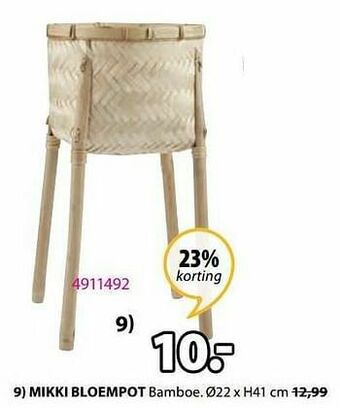 Jysk Mikki bloempot aanbieding