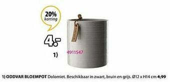 Jysk Oddvar bloempot aanbieding