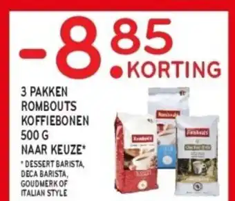 Alvo 3 PAKKEN ROMBOUTS KOFFIEBONEN 500g aanbieding