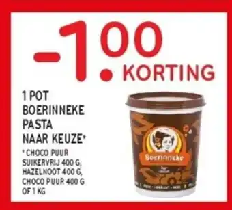 Alvo 1 POT BOERINNEKE PASTA NAAR KEUZE aanbieding