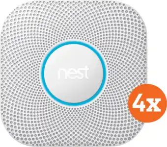 Coolblue Google nest protect v2 netstroom 4-pack aanbieding