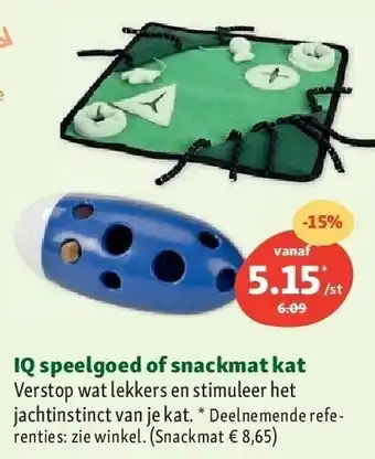 Iq speelgoed of snackmat kat