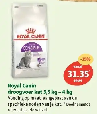 Maxi Zoo Royal canin droogvoer kat 3,5 kg – 4 kg aanbieding