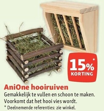 Maxi Zoo Anione hooiruiven aanbieding
