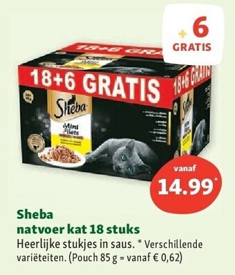 Maxi Zoo Sheba natvoer kat 18 stuks aanbieding