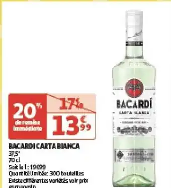 Auchan Bacardi carta bianca aanbieding