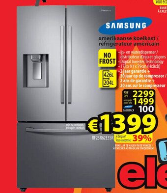 ElectroStock Samsung amerikaanse koelkast / réfrigérateur américain aanbieding
