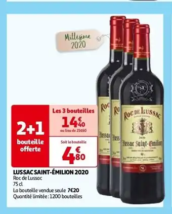 Auchan Lussac saint-émilion 2020 aanbieding
