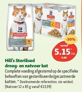 Maxi Zoo Hill's sterilised droog- en natvoer kat aanbieding