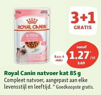 Maxi Zoo Royal canin natvoer kat 85 g aanbieding
