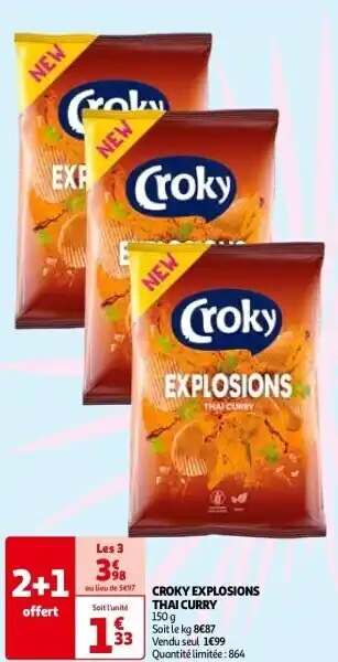 Croky explosions thai curry 150 g