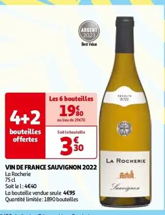 Auchan Vin de france sauvignon 2022 aanbieding