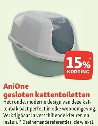 Maxi Zoo Anione gesloten kattentoiletten aanbieding
