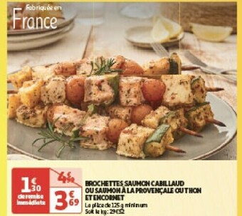 Auchan Brochette de boeuf nature ou marinee fait maison aanbieding